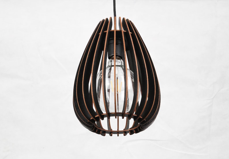 Small Decorative Ceiling Light / Lamp Shade / Wooden Light / Etsy