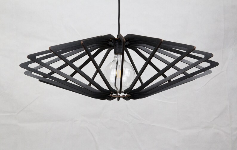 Geometric Wooden Ceiling Light Wood Pedant Lights Chandalier Etsy