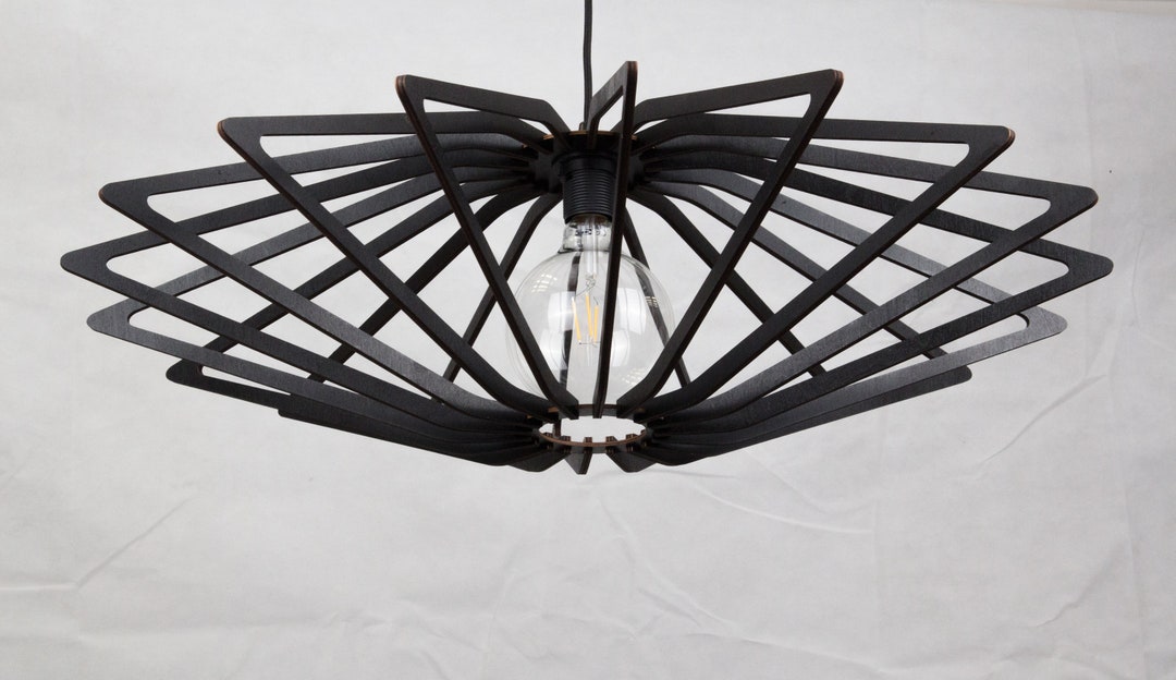 Geometric Wooden Ceiling Light Wood Pedant Lights Chandalier Etsy