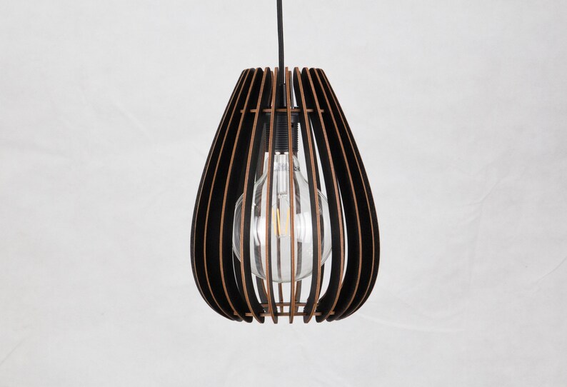 Small Decorative Ceiling Light / Lamp Shade / Wooden Light / Etsy