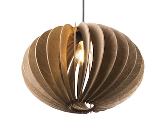 Modern Geometric Wood Pendant Light - Baltic Birch Chandelier