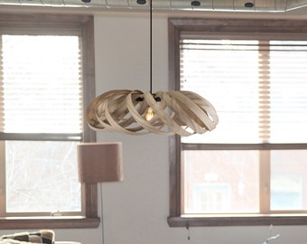Grand plafonnier en bois de chêne, lampe européenne / plafonnier / lampe suspendue / abat-jour / abat-jour / applique murale / lustre / fait main