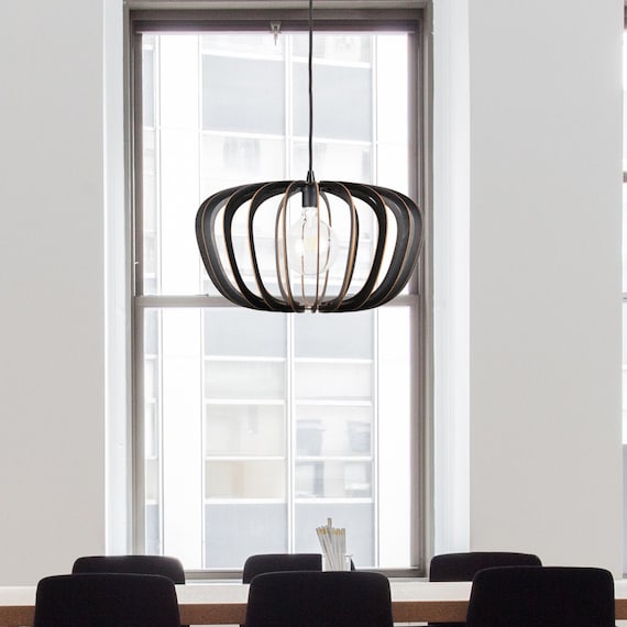 Large Ceiling Light Hanging Lamp Wooden Light Shade Wooden