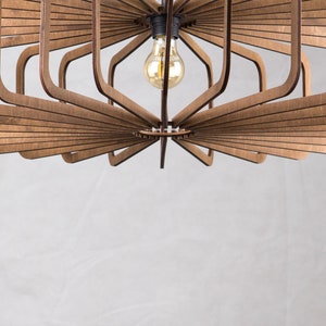 Grand plafonnier géométrique, abat-jour scandinave, luminaire de salle à manger, lampe de salle à manger, lampe à suspension, lustre, lampe de salle à manger, steam punk