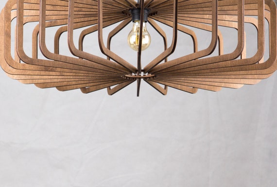 Grote geometrische plafondlamp lamp - Etsy