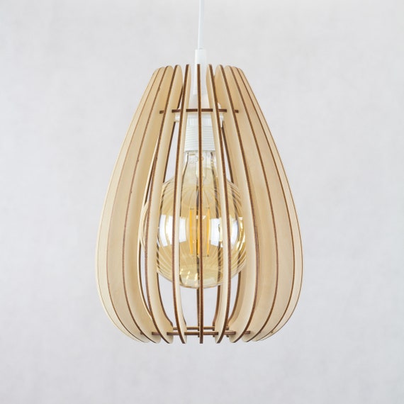 Decorative Ceiling Light Lamp Shade Wooden Light Light Etsy
