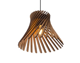 Hanglamp |Houten moderne hanglamp | Plafondlamp | Houten kroonluchter | Hanglamp | Houten kroonluchter | Designer licht
