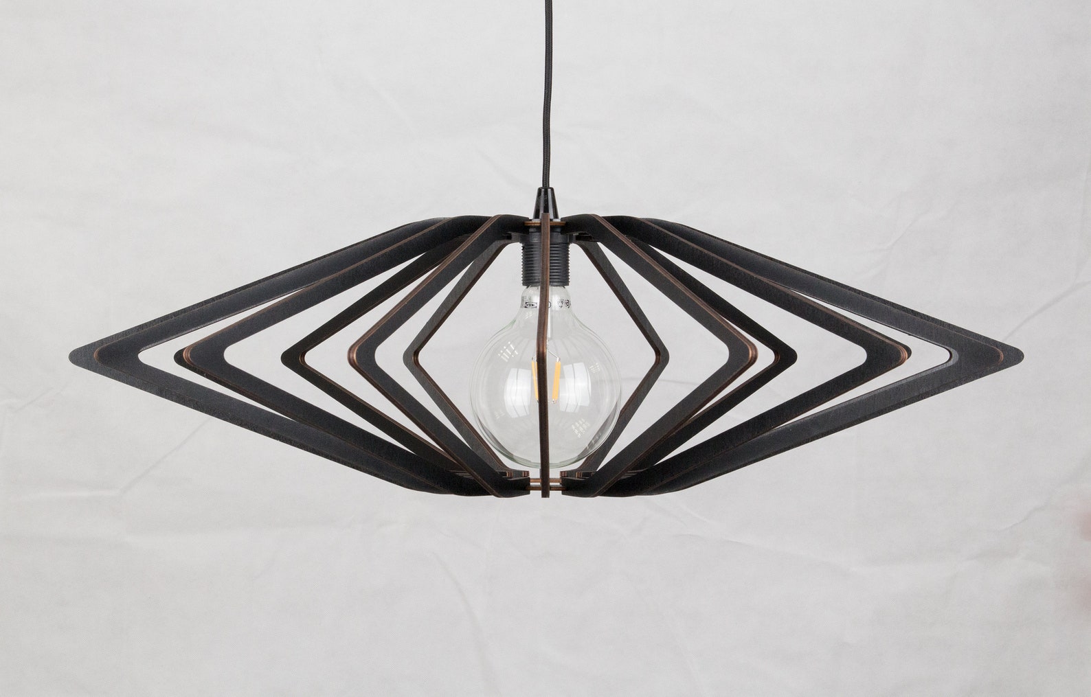 Geometric Wooden Ceiling Light Wood Pedant Lights Chandalier Etsy