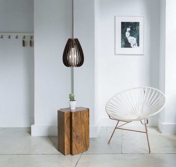 Small wooden sale lampshade