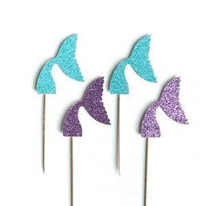Mermaid Tail Cupcake Toppers