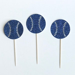 Baseball Cupcake Toppers