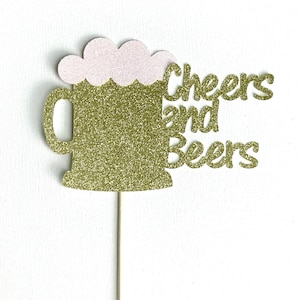Cheers and Beers Cake Topper