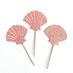 Seashell Cupcake Toppers