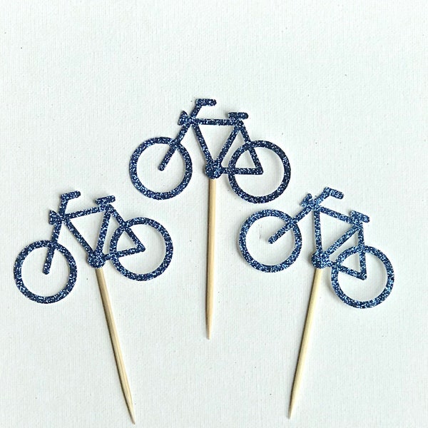 Bicycle Cupcake Toppers