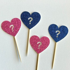 Gender Reveal Cupcake Toppers