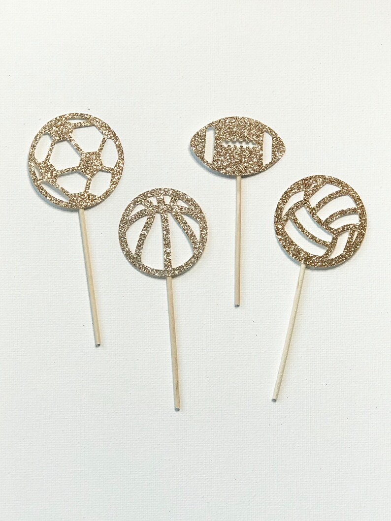 Sports Cupcake Toppers Etsy