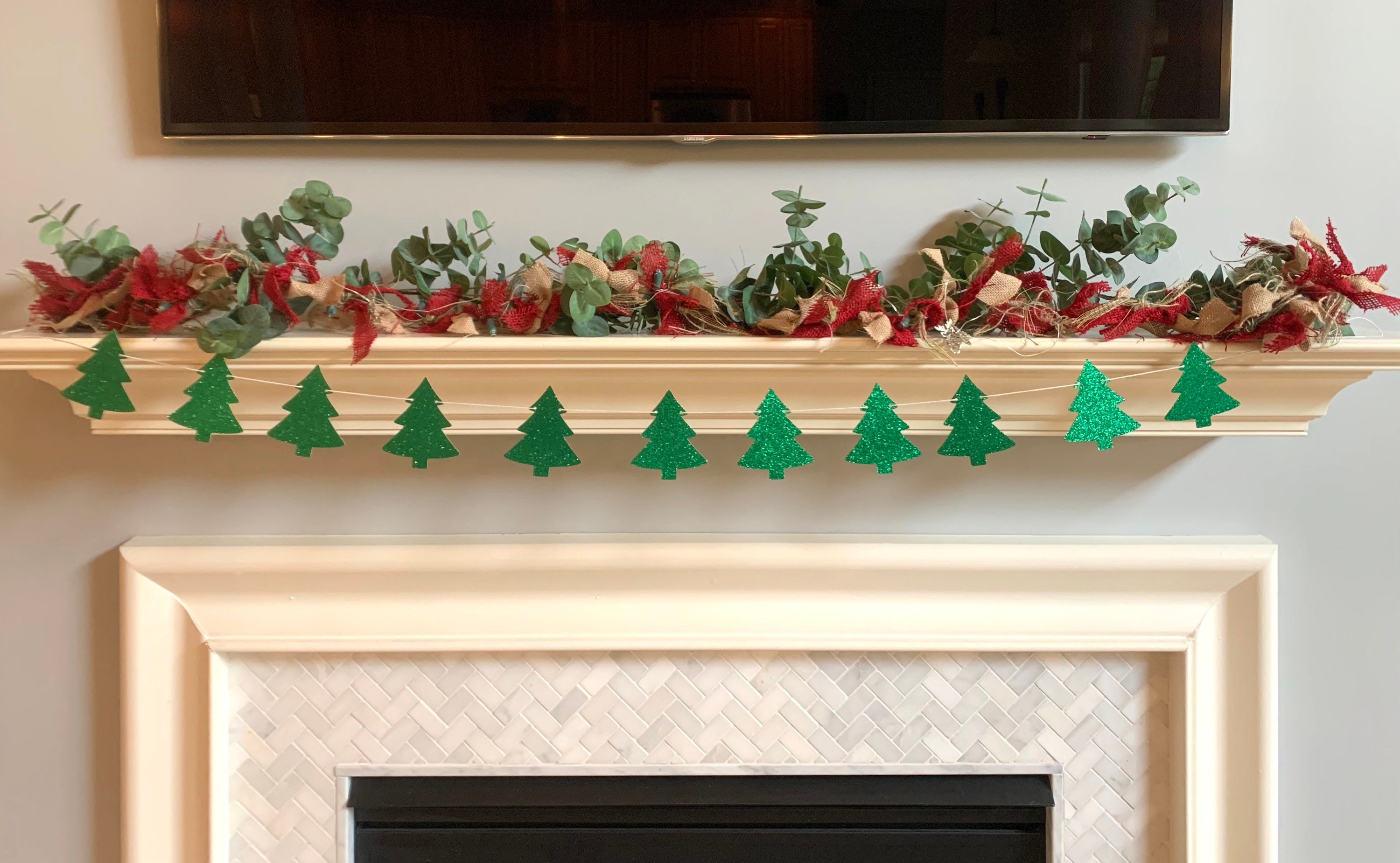 Christmas Tree Garland Christmas Garland Winter Garland | Etsy