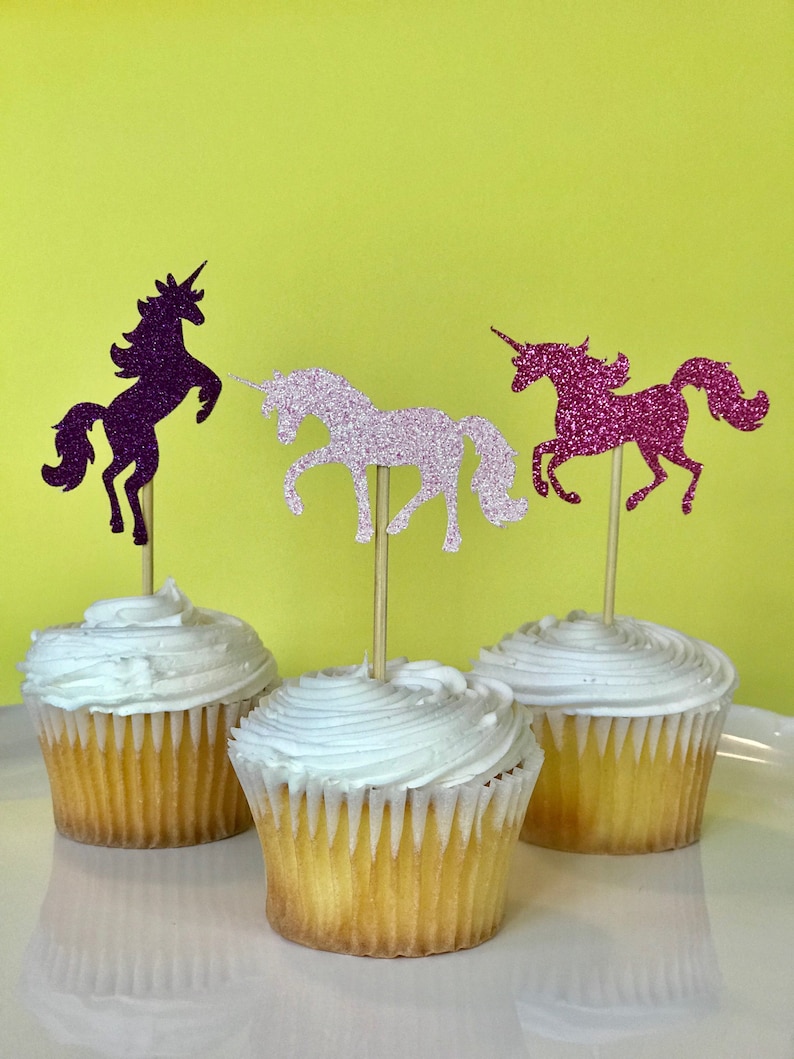 Unicorn Cupcake Toppers Etsy