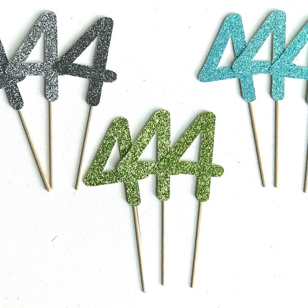 Age Cupcake Toppers, Number Cupcake Toppers, Numerical Cupcake Toppers