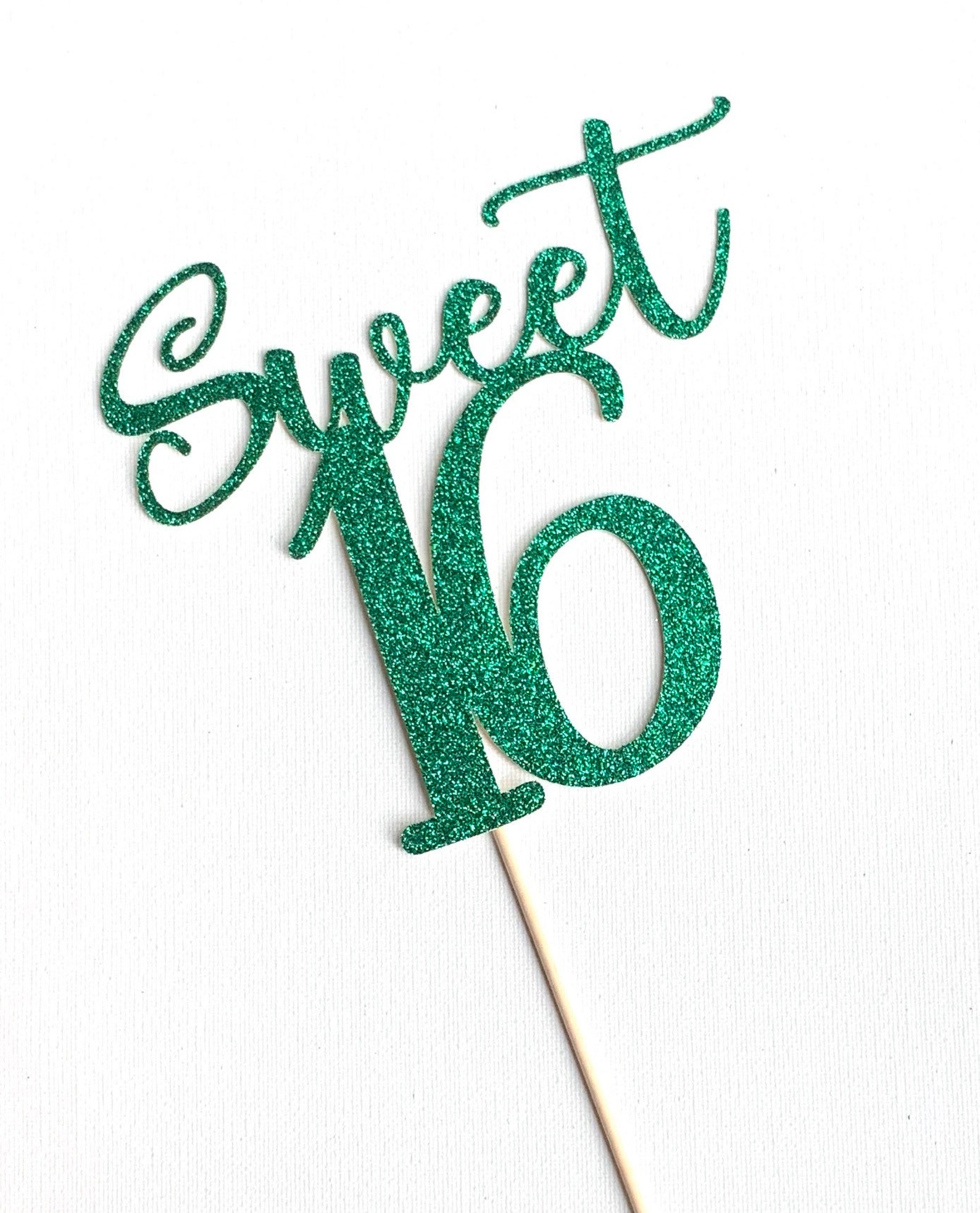 Sweet 16 Cake Topper, Sixteen Cake Topper, 16 Cake Topper, Sweet ...