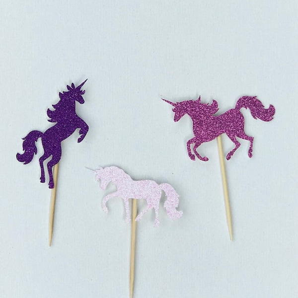 Unicorn Cupcake Toppers