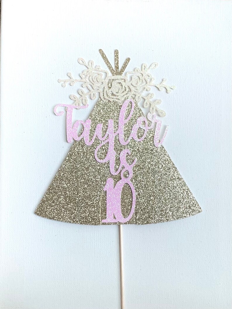 Boho Chic Cake Topper Camping Cake Topper Teepee Cake Topper Boho Cake Topper