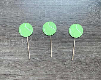 Tennis Cupcake Toppers