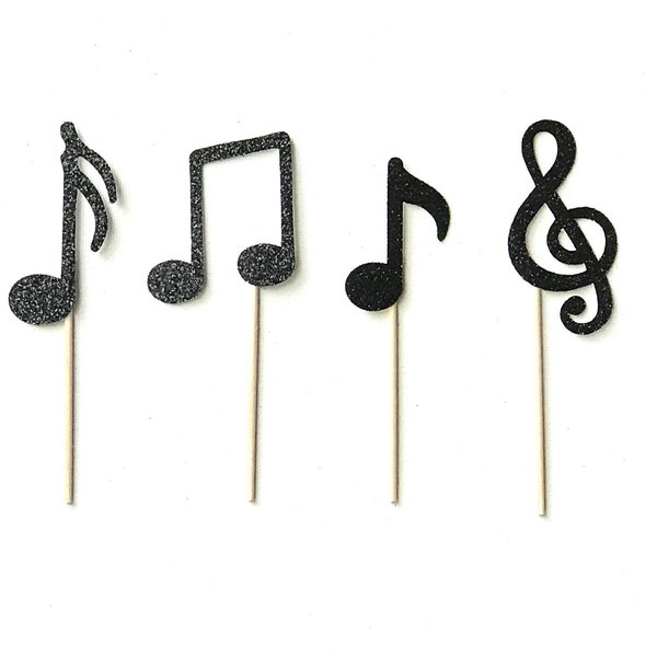 Music Notes Cupcake Toppers, Musical Notes Cupcake Toppers