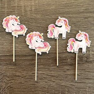 Unicorn Cupcake Toppers