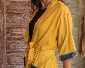 Tammys Kimono Langarm-Flowy Rayon Cardigan Top - Stilvolle Freundin Geschenk für den Sommer