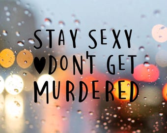 SSDGM Cat Black / My Favorite Murder / Car Vinyl Decal Sticker / Gifts for Her / Crime / My Favorite Murder Sticker