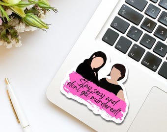 Paquete de pegatinas con mis frases favoritas sobre asesinatos / Mantente sexy. Estás en una secta. Mantente fuera del bosque. Consigue un trabajo. Compra tu propia mierda. SSDGM / Contenido para adultos.