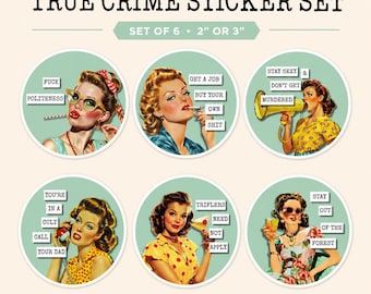 My Favorite Murder Inspired Sticker Pack | True Crime | Murderino | SSDGM
