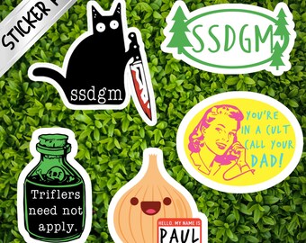 My Favorite Murder Inspired Sticker Pack | True Crime | Murderino | SSDGM
