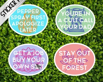 My Favorite Murder Inspired Sticker Pack | True Crime | Murderino | SSDGM