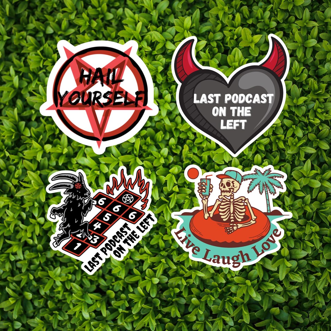 Last Podcast on the Left Vinyl Sticker Pack - Hail Yourself Pentagram ...