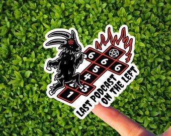 Hail Yourself Hop Scotch Satan Pentagram Vinyl Sticker - Last Podcast on the Left
