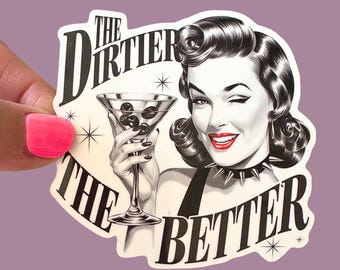 Pegatina de vinilo sarcástica retro de 3 pulgadas / Divertida calcomanía feminista impermeable / Pegatina vintage sarcástica para laptop / Comprar individual o paquete de 6