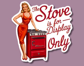 Pegatina de vinilo sarcástica retro de 3 pulgadas / Divertida calcomanía feminista / Pegatina vintage sarcástica para laptop / Comprar por unidad o paquete de 6