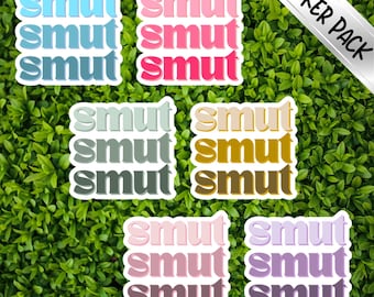 Pegatinas de Booktok Smut / Juego de calcomanías de vinilo para lectores de romance