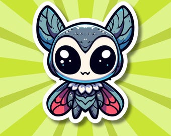 Pegatina de vinilo de críptidos – Calcomanía resistente al agua de 7,6 cm / Bigfoot, Sasquatch, Mothman, Lobo Ness, Yeti, Abominable hombre de las nieves