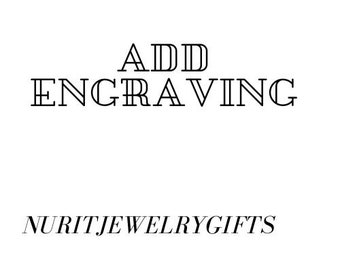 Add Engraving to specific listings in my shop - Letter Engraving / initials engraving and more..