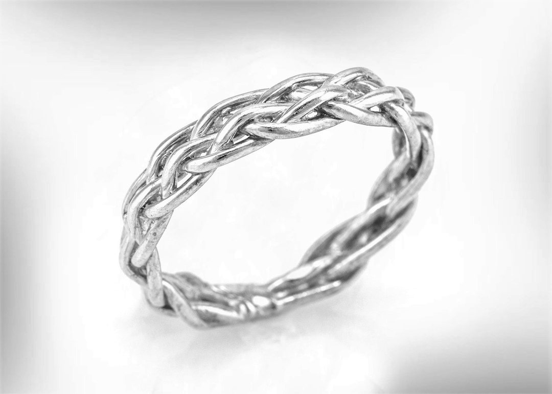 Wedding Band Mens Silver, Wedding Ring for Him, Groom Wedding Ring ...