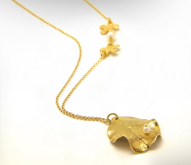 Girlfriend Necklace. Birthday Present Natural leaf Jewelry Gold Leaf Pendant Necklace Delicate Necklace Gift Gold plated Real Leaf