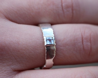 Topaz Alternative Wedding and Engagement Rings, Topaz silver ring