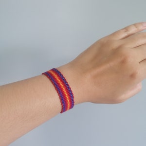 Braided surfer, friendship bracelet, unisex mixed colours, Stacking bracelet, Boho, Wristband, Macrame Knotted Bracelet, Homemade Bracelet