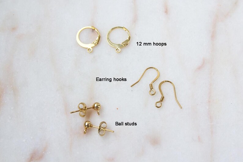 Celestial Moon and stars threaded dainty long earrings waterproof gold plated stainless steel dreamy fairy core jewelry image 3
