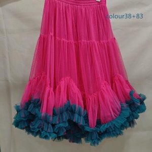 Spring and autumn A-line skirt,Plus size tulle mesh skirt,Ruffled Fairy tulle skirt,TuTu skirt,Children&#39;s dance skirts,Custom tulle skirt