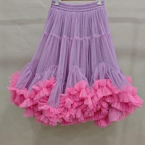 Spring and autumn A-line skirt,Plus size tulle mesh skirt,Ruffled Fairy tulle skirt,TuTu skirt,Children&#39;s dance skirts,Custom tulle skirt