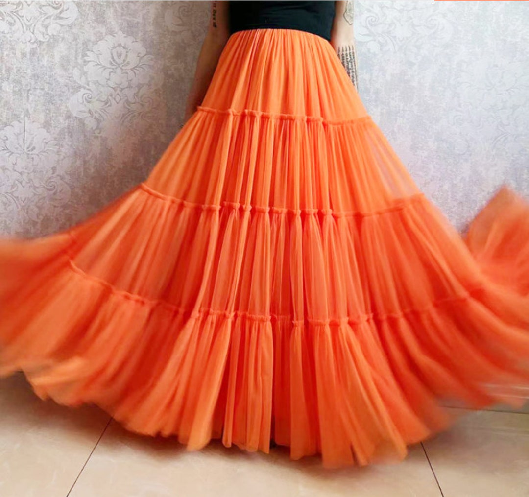 Classic Tulle Skirts, Women's Aline High Waist Skirts, Boho Patchwork